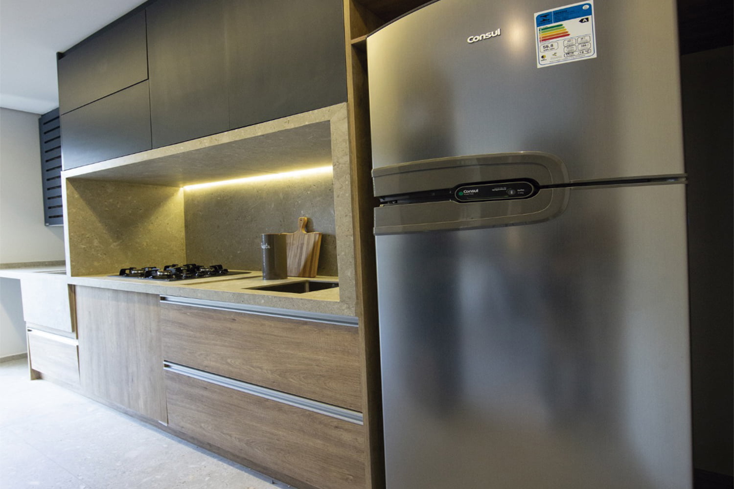 Cozinha gourmet planejada Elo Mobiliários
