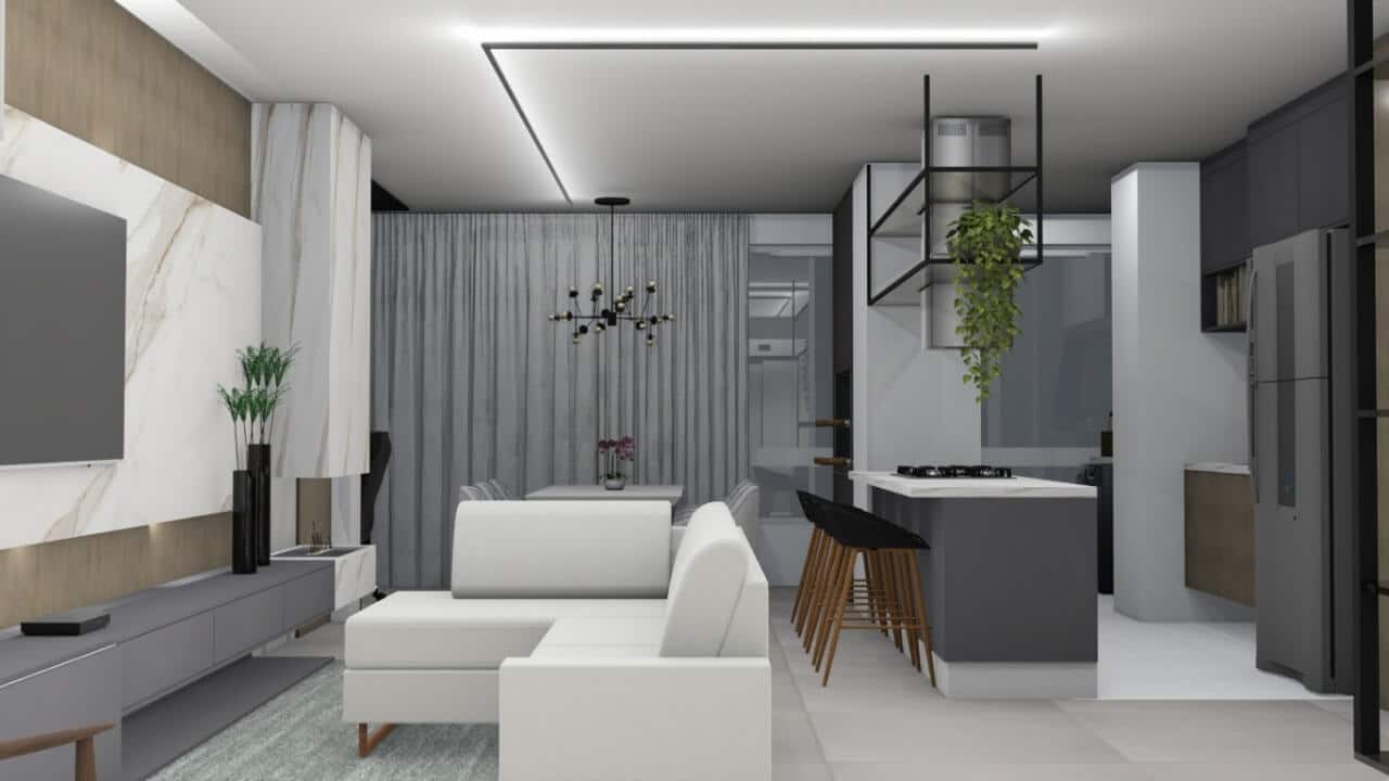 Projeto renderizado 3D