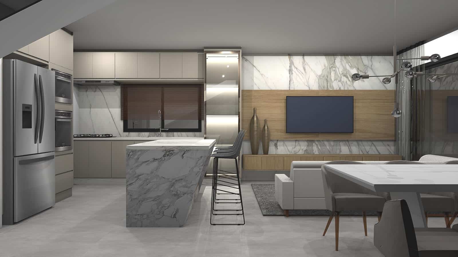 Projeto renderizado 3D
