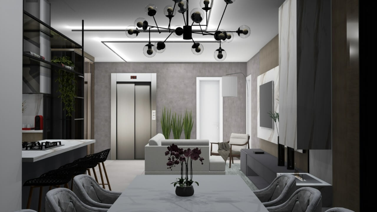 Projeto renderizado 3D
